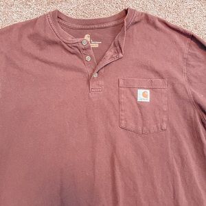 Maroon Carhartt tee
